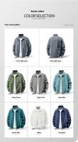 Chaqueta de hombre a prueba de sol para verano; ligero, transpirable y anti-ultravioleta para uso en exteriores; tela de seda de pesca. - details 2