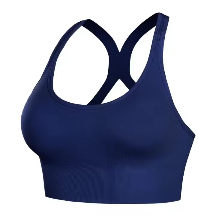 Sujetador Deportivo Sexy Para Mujer Yoga Fitness Gimnasio a prueba de golpes Sin Costuras Secado Rápido Top Deportivo - 1