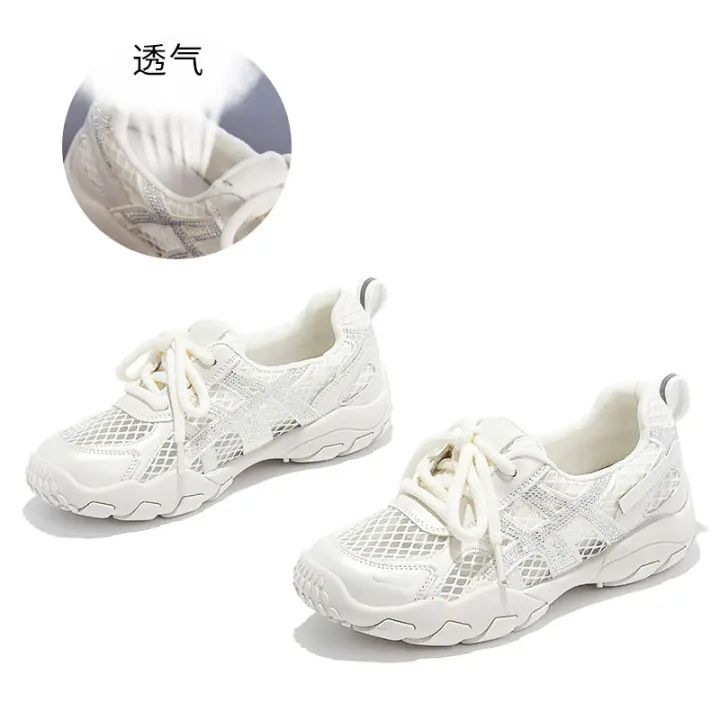 Verano nuevo cómodo y transpirable moda versátil casual zapatos de mujer plataforma zapatos deportivos. - 1