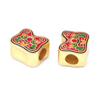 Pulseras de Brass Dorado Mate 4PCS Grande Agujero Abalorios para Hacer Joyas DIY - details 23