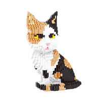Bloques de construcción de animales de dibujos animados, ensamblaje creativo de perro y gato, rompecabezas educativo DIY, juguete interactivo para padres e hijos, Cartoo - details 5