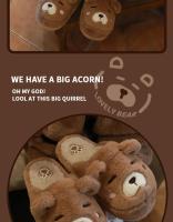 Zapatillas de Oso Rtoon para Mujer Calidez de Invierno, Piel Sintética, Diseño de Animal Lindo, Plataforma de Alta Comodidad para Uso Doméstico - details 11
