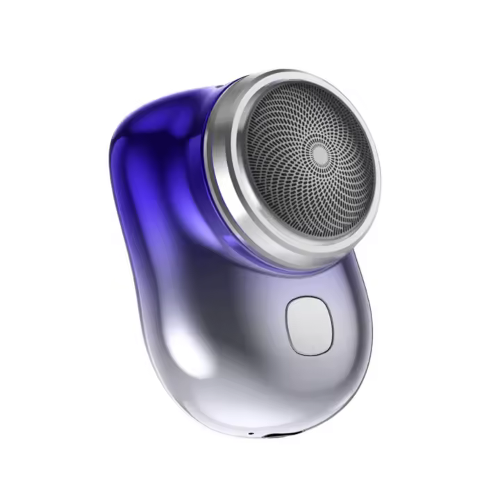 Afeitadora eléctrica portátil USB para hombres, Mini afeitadora de bolsillo, recortadora de barba, pantalla Digital - 1