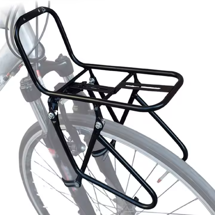 Portaequipajes delantero de acero para bicicleta de montaña y carretera, portaequipajes de 15KG de capacidad - 1
