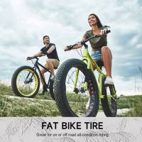 Neumáticos de bicicleta eléctrica de repuesto, neumáticos plegables compatibles con bicicleta de nieve de montaña ancha, 20x4,0 pulgadas - details 1