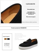 Zapatos Oxford de cuero de vestir de diseñador para hombre, puntiagudos y fáciles de usar, serie de zapatos casuales de talla grande - details 2