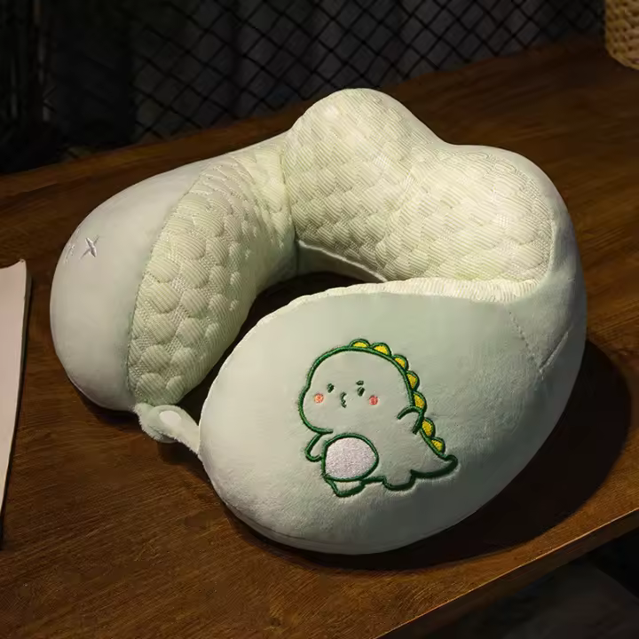 Almohada en forma de U para el cuello de viaje, hombro y cuello, columna cervical para adultos, coche - 1