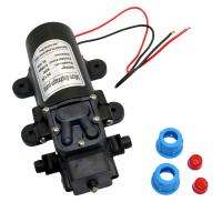 Bomba de agua eléctrica con interruptor automático, dispositivo de enfriamiento de diafragma de alta presión en miniatura negra, arandela de pulverización de doble rosca, 12V, 5l - details 4