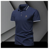 Camisa POLO Para Hombre De Verano Seda De Hielo Secado Rápido Manga Corta Estilo Casual Color Sólido Ajuste Suelto Cuello De Negocios - details 12