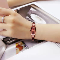Reloj de pulsera exquisito pequeño para mujer, resistente al agua, con esfera pequeña, ovalado, ligero, para mujer - details 12