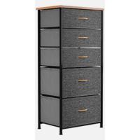 Cajonera de Tela Extraíble de 8 Cajones Comodidad para Sala de Estar, Dormitorio, Habitación Infantil Gris Oscuro - details 13