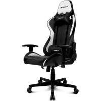 Gaming Profesional, reposabrazos ajustables 2D, pistón clase 4, giratoria, mecanismo de mariposa, cojín lumbar y cervical, color negro/blanco/azul - details 25