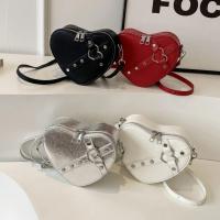 Bolso de hombro vintage Y2K con cadena pequeña para mujer, bolso en forma de corazón, bolso gótico grueso - details 13