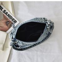 Bolso cruzado Retro vaquero de tela vaquera con cremallera de alta capacidad para mujer, bolso para axila, bolso de lona con correa ajustable, ropa informal - details 20