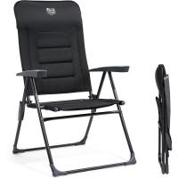 Silla de Jardín Plegable de Aluminio 150kg con Respaldo 7 Posiciones Alto Ajustable con Reposabrazos Reposacabezas Acolchado (2 Piezas, Gris) - details 7
