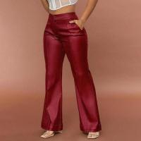 Pantalones ajustados acampanados para mujer, moda coreana, primavera y otoño, pantalones lisos de cintura media - details 8