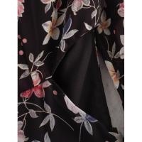 OUWU Vestido Largo de Verano Estilo Bohemio para Mujer Algodón, Lino, Floral, Manga Corta, Estilo Coreano, Casual - details 7