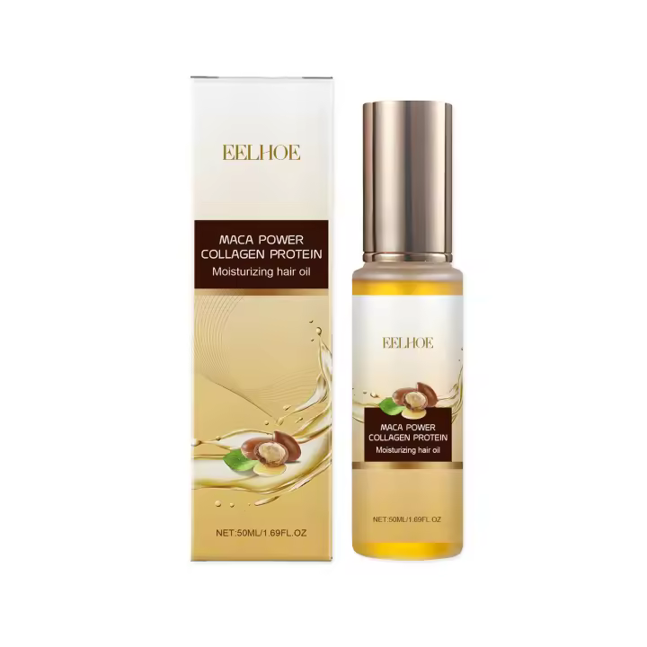 El aceite esencial de colágeno para el cuidado del cabello nutre profundamente y repara el cabello, con un brillo ligero y no graso - 1