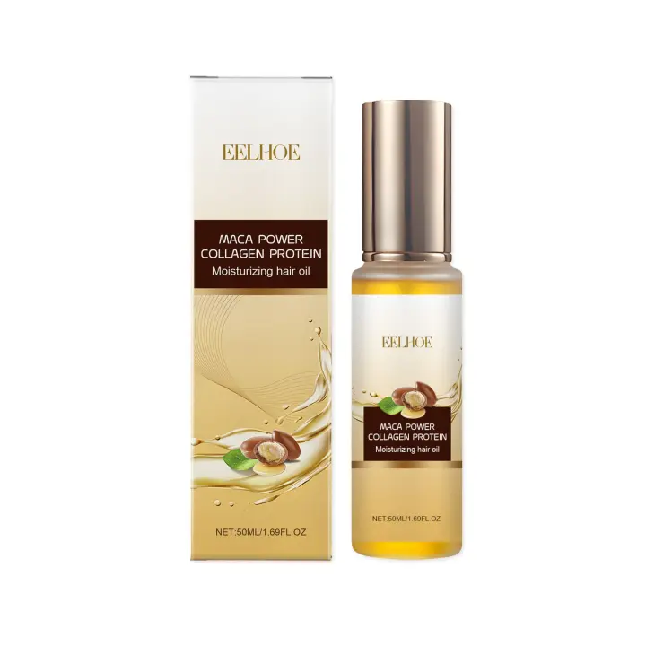El aceite esencial de colágeno para el cuidado del cabello nutre profundamente y repara el cabello, con un brillo ligero y no graso - 1