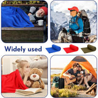 Saco de dormir de forro polar suave, manta de Camping ultraligera, sábanas de viaje al aire libre, tienda de campaña, cama cálida - details 0