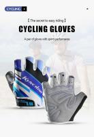 Deportes al aire libre Cycg -Finger hombres y mujeres antideslizantes transpirables antideslizantes guantes de bicicleta de dedo corto - details 0