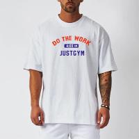 Summer Loose Oversized Short Sleeve T Shirt Mens Sports Streetwear Hip Hop Fitness T-shirt O-neck Mesh Gym Clothing Workout Tees - details 2