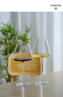 Copa de Vino Rojo Hecha a Mano PNT01 CRISON Cúspel Concavo Ultra Delgado de Cristal - details 10