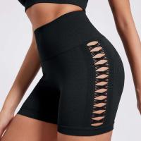 Chrleisure - Pantalones cortos de color liso para mujer, calcetines deportivos con realce de cadera, transpirables, ajustados, ropa deportiva - details 4