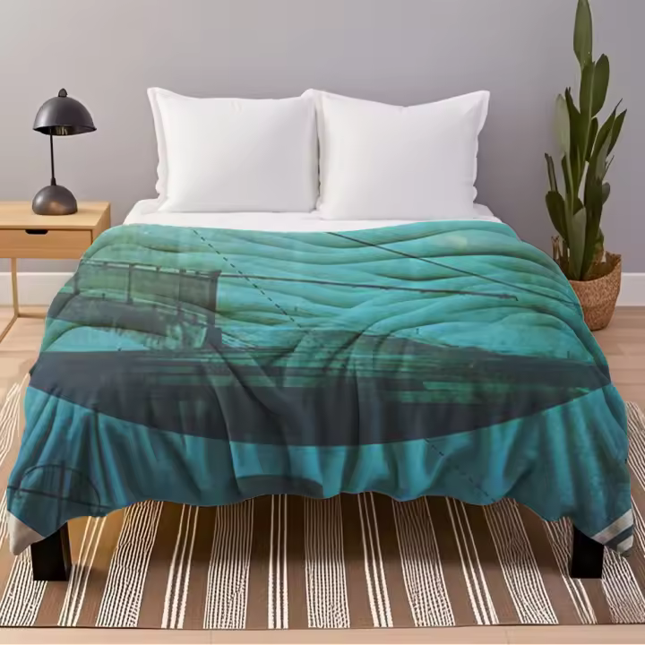 Manta de Flanela Rústica BrumGraphic 35 Funda de Cama Resistente a Arrugas - 1