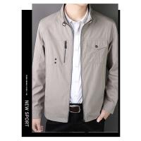 Chaqueta Ligera de Primavera para Hombres Ajuste Delgado, Corte Casual, Material de Poliéster, Cierre de Cremallera, Ideal para Trabajo y Uso al Aire Libre - details 4