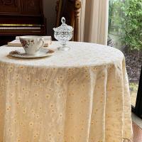 Mantel con borlas de Margarita de estilo coreano, decoración redonda de té de flores de algodón, juego de mesa de cocina, restaurante de bodas - details 2