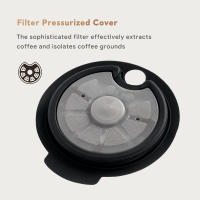 Taza de café recargable de acero inoxidable BOSCH-s para máquina Tassimo con tapa de silicona iCafilas funda de alimentos - details 5