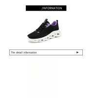 Zapatillas de moda para mujer Fly Weave Zapatillas transpirables de malla elástica suela blanda Zapatos casuales - details 4
