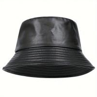 winter Fashion bucket hat Artificial leather windproof warm bucket hats men women wild tide cap Panama fisherman caps gorras - details 2