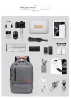 Mochila portátil para estudiantes de gran capacidad mochila portátil para hombres mochila de computadora multifuncional de tres piezas - details 9