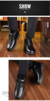 Zapatos casuales de algodón de cuero de caña alta antideslizantes de terciopelo cálido de invierno para hombres - details 0