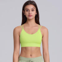 Sujetador de yoga para mujer, ropa de pilates a prueba de golpes de alta intensidad, con correas cruzadas absorbentes de golpes para gimnasio - details 23