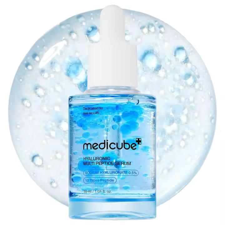 medicube Hyaluronic Multi Peptide PDRN Suero facial radiante y calmante, ligero, reafirmante con agua, para todo tipo de piel, - 1