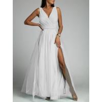 Vestido brillante con cuello en V y cintura delgada Moda femenina 2024 para Europa y Estados Unidos - details 11