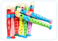 De flauta de madera instrumento de música trompeta Buglet Hooter niños juguete educativo de aprendizaje para los niños juguetes musicales - details 10