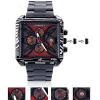 Reloj de cuarzo DUGARY a la moda para hombre, reloj deportivo luminoso resistente al agua para hombre, relojes de pulsera multicolores, reloj cuadrado de marca militar, reloj Masculino - details 2