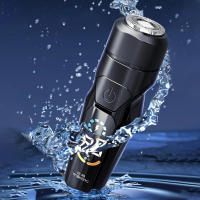 Maquinilla de afeitar eléctrica inalámbrica portátil, afeitadora de pelo lavable con carga USB para viajes en casa y viajes de negocios - details 5