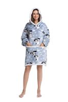 Sudadera con capucha de Sherpa para mujeres, hombres y adolescentes, manta usable de gran tamaño, manta gruesa y cálida, Sudadera con capucha grande - details 8