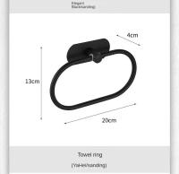 Gancho de almacenamiento de pared elegante de acero inoxidable resistente a la corrosión, conjunto de 4 piezas para colgar toallas - details 17