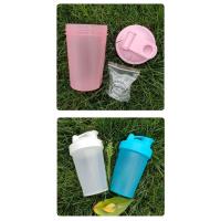 Botella De Deporte Con Bolas De Mezcla a Prueba De Fugas Para Proteína De Caseína Bolsa De Bebida Fitness Y Gimnasio PP Y Silicona 400ML - details 8