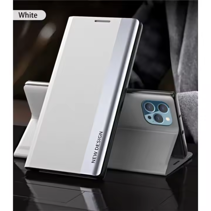 Funda de lujo para iPhone Funda de apoyo de cuero para iPhone 16 Pro, 15, 14 Plus, 12, 11, 13 Pro Max, XS, Xr Accesorios de electrónica - 1