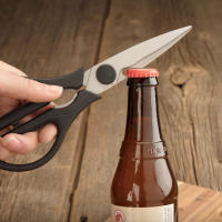 Juego de utensilios de acero inoxidable clásico de chefs set de 10 piezas con cuchara cacerola tenedor cuchillo tijeras y 4 broches para camping - details 2
