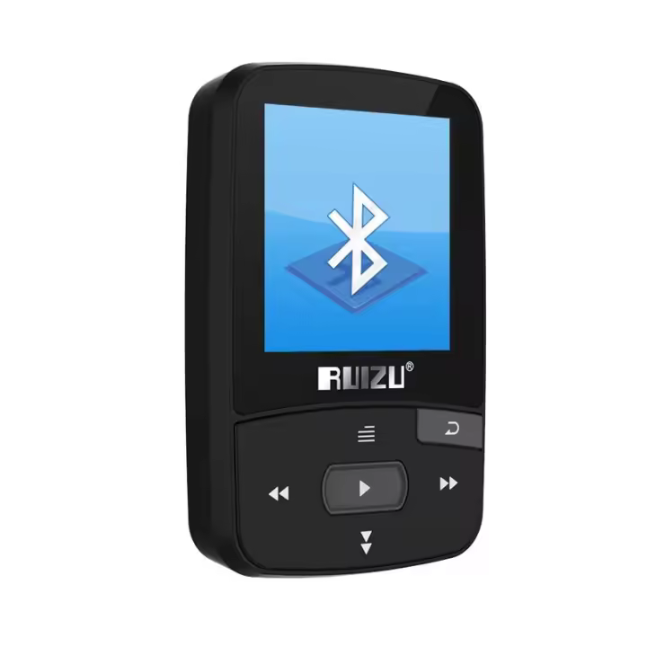 Reproductor de Música Bluetooth Deportivo RUIZU X50 X52 8gb con Soporte de Pantalla FM Grabadora de Registro E-Book Reloj Pedímetro - 1