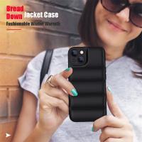 Funda de lujo para teléfono con chaqueta de plumón para iPhone 15 14 13 12 11 Pro XS Max XS XR 7 8 Plus, funda acolchada de silicona suave a prueba de golpes - details 0
