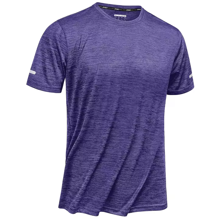 MAGCOMSEN camisetas atléticas de gimnasio para hombre, cuello redondo, secado rápido - 1
